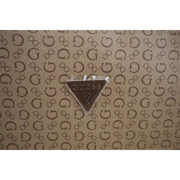 Guess V7200081 Mocha Brwn Logo Print Junction Travel Insulated Cutout Lunch Tote - Picture 4 of 8